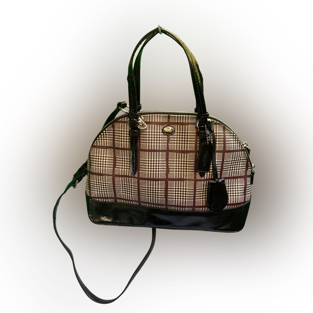 Beautiful COACH Peyton Glen Plaid Mini Cross-body